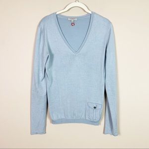 Burberry | Silk Blend V-Neck Sweater